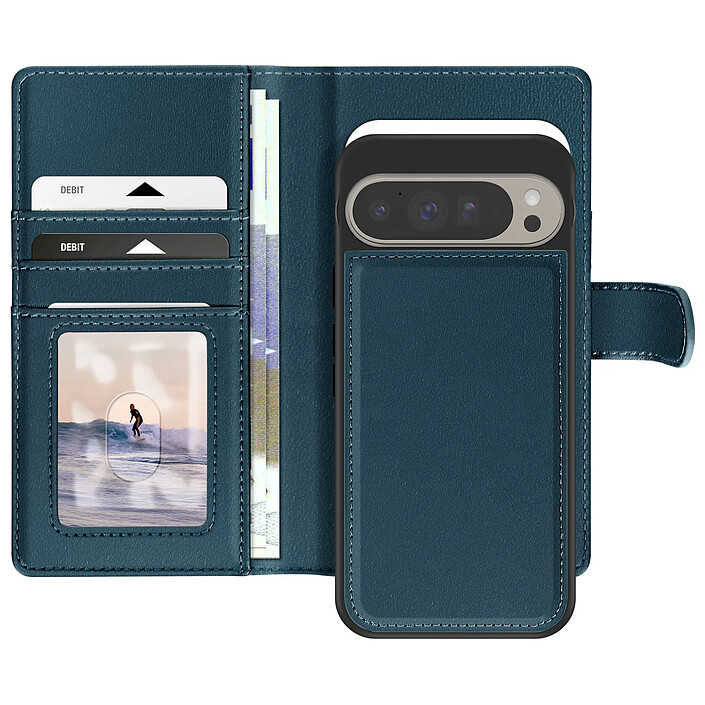 Mayaxess Étui pour Google Pixel 9 Pro XL Coque Détachable Bleu