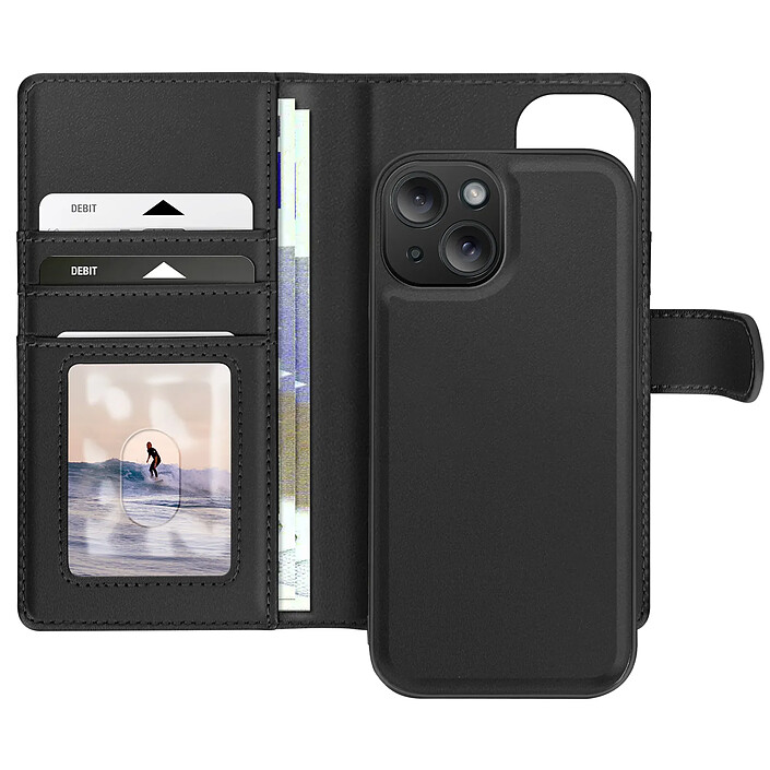 Mayaxess Étui pour iPhone 15 Coque Détachable Noir