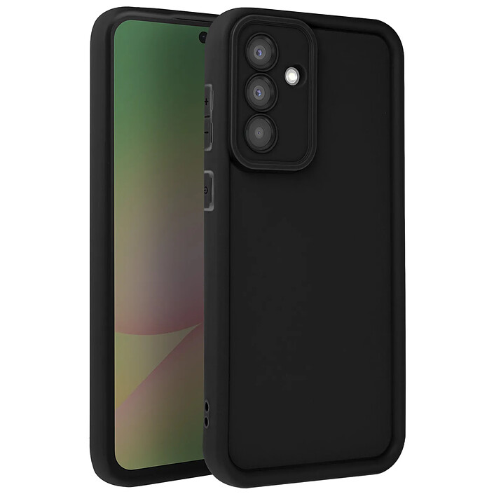 Avizar Coque pour Samsung Galaxy A56 Silicone Souple Noir pas cher
