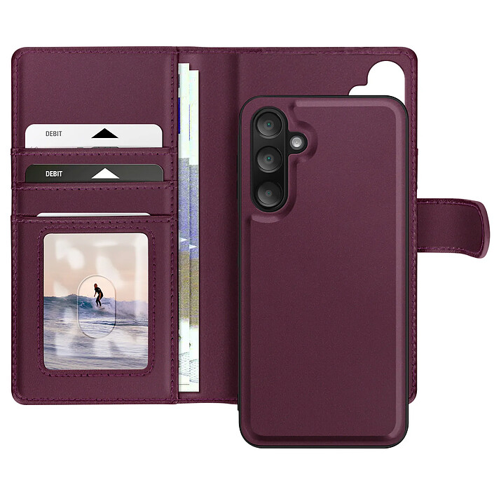 Mayaxess Étui pour Samsung Galaxy A16 Coque Détachable Violet