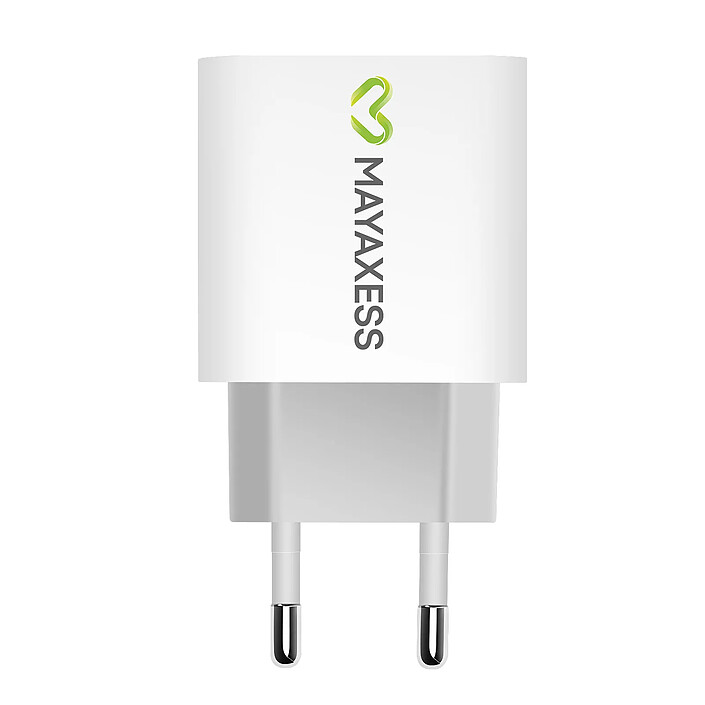 Mayaxess Chargeur Secteur USB C Power Delivery 20W Blanc pas cher