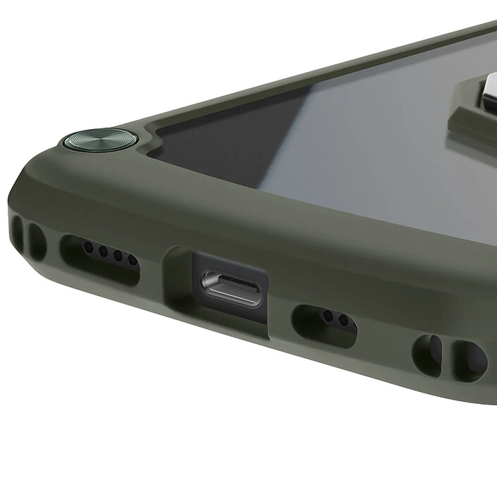 Avizar Coque pour iPhone 16e Bague Magnétique Support Vidéo Vert pas cher