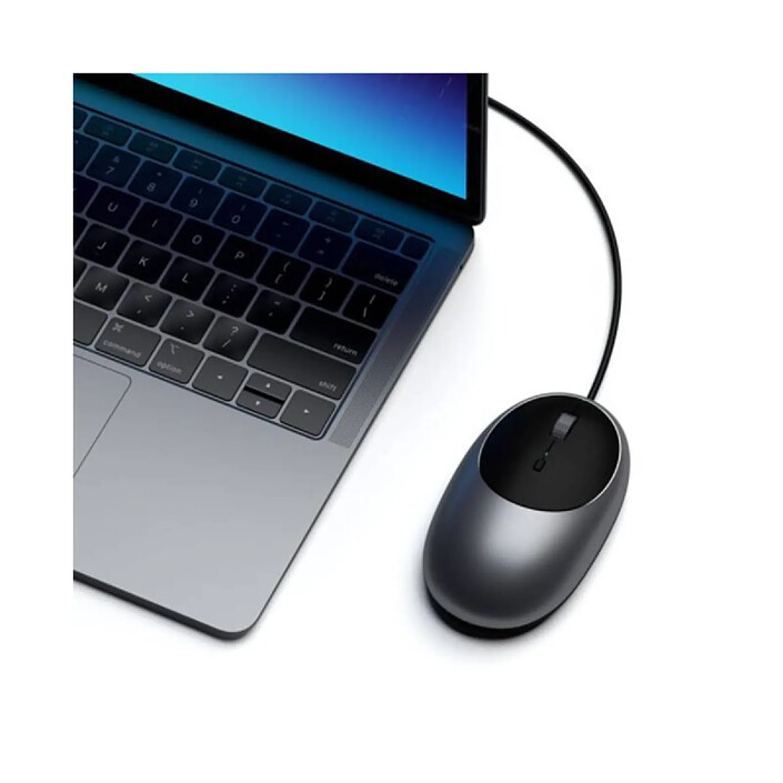 Satechi Souris Filaire C1 USB-C Moderne et Ambidextre Gris pas cher