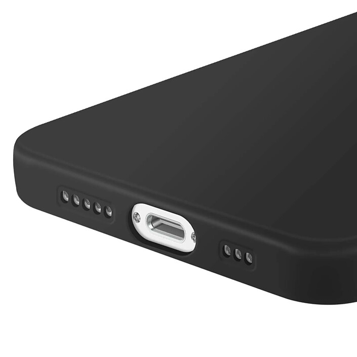 Avis MW Coque MagSafe pour iPhone 16e Silicone Souple Finition Mate Noir