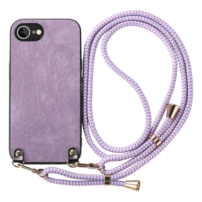 Avizar Coque pour iPhone 16e Cordon Détachable Violet