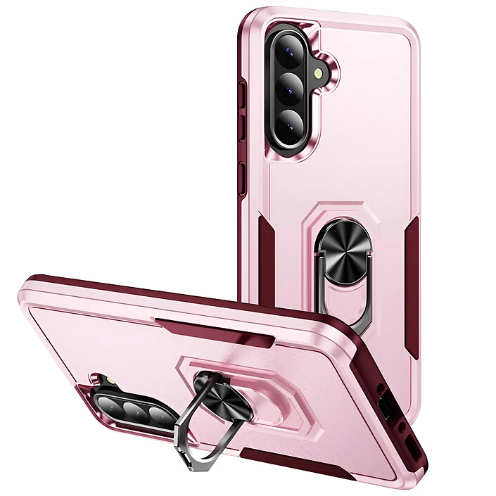 Avizar Coque Antichoc pour Samsung Galaxy A56 Anneau Support Rose
