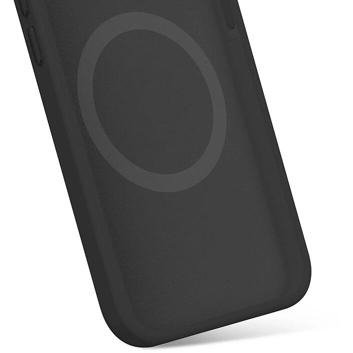 MW Coque MagSafe pour iPhone 16e Silicone Souple Finition Mate Noir pas cher