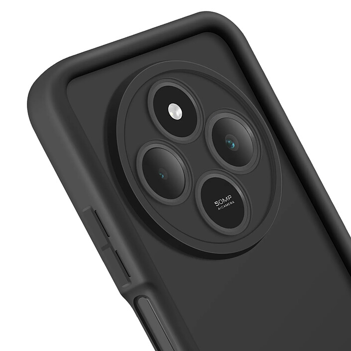 Avis Avizar Coque pour Xiaomi Redmi 14C Silicone Soft Touch Bordures Surélevées Noir