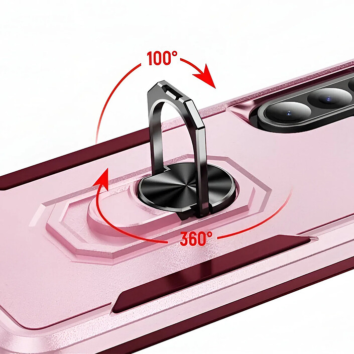 Acheter Avizar Coque Antichoc pour Samsung Galaxy A56 Anneau Support Rose