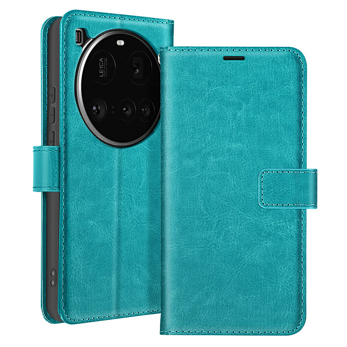 Mayaxess Étui pour Xiaomi 15 Ultra Clapet Portefeuille Support Bleu nuit