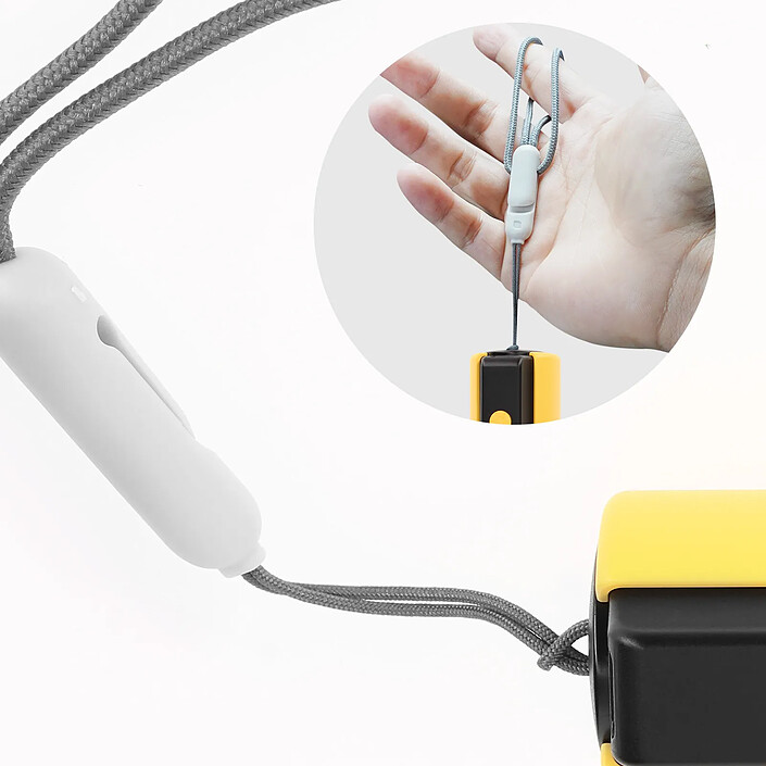 LinQ Batterie Externe 8000 mAh Lampe Torche Câble 3 en 1 Jaune pas cher