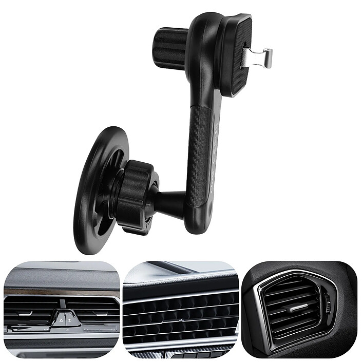 Avis LinQ Support Voiture MagSafe Fixation Grille d'aération Design Compact Noir
