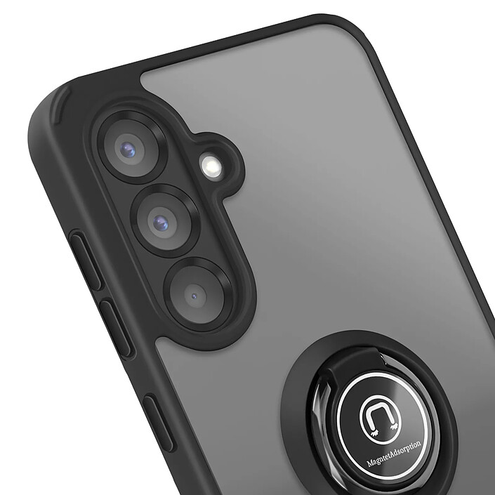 Acheter Avizar Coque pour Samsung Galaxy A56 Bague Magnétique Dos Translucide Noir