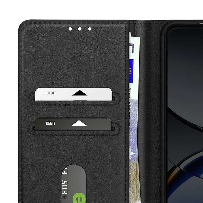 Avizar Étui pour Oppo Find X8 Pro Clapet Portefeuille et Support Vidéo Noir pas cher