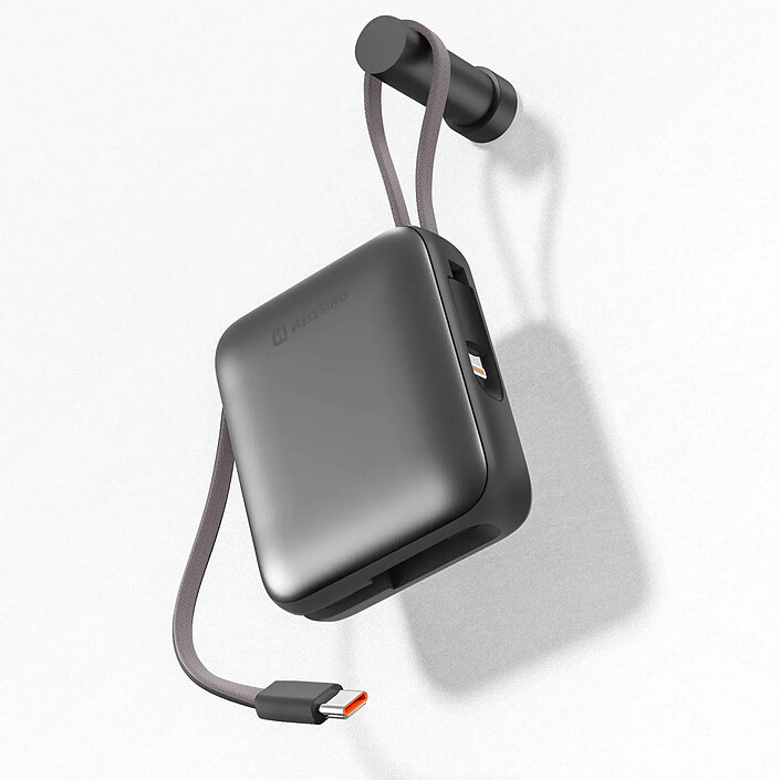 Avis Swissten Batterie Externe 10000mAh avec Câbles USB-C et Lightning Ultra-Compact Argent