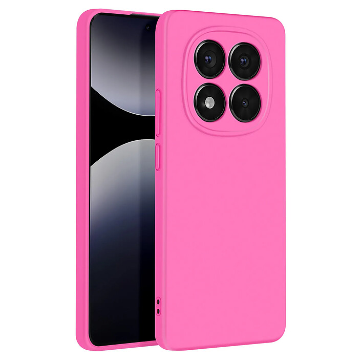 Acheter Avizar Coque pour Redmi Note 14 Pro et 14 Pro Plus Semi-rigide Soft-touch Fuchsia