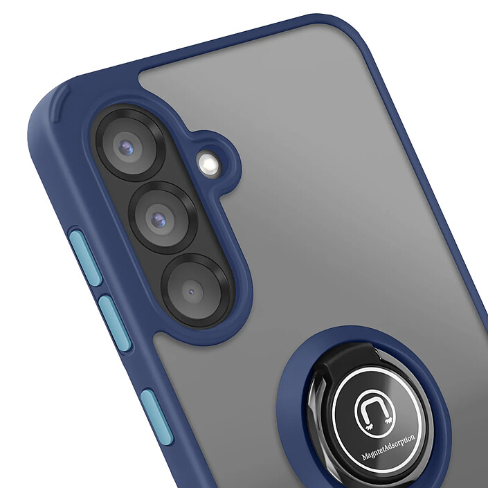 Acheter Avizar Coque pour Samsung Galaxy A56 Bague Magnétique Dos Translucide Bleu nuit