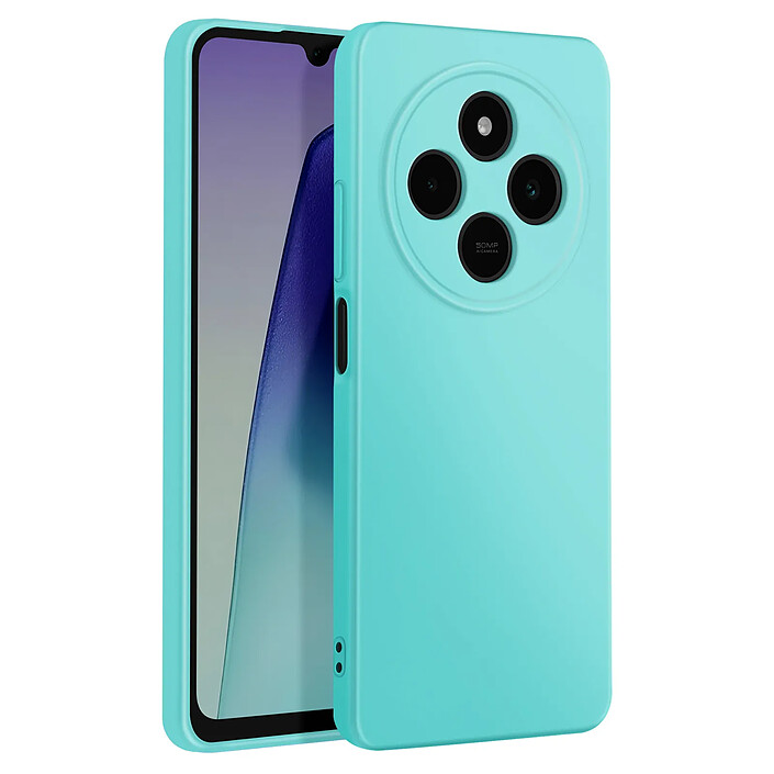 Avizar Coque pour Xiaomi Redmi 14C Semi-rigide Soft-touch Anti-traces Turquoise