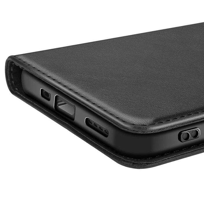 Avizar Étui pour Realme C75 et 14x Dragonne Clapet Support Portefeuille Noir pas cher