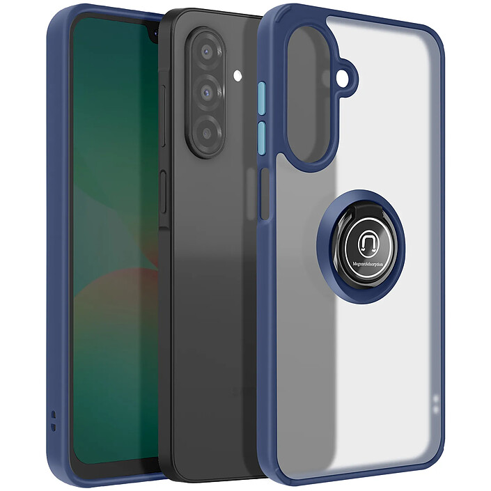 Avizar Coque pour Samsung Galaxy A26 Bague Magnétique Dos Translucide