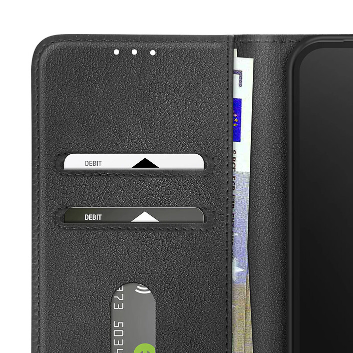 Avizar Étui pour Google Pixel 9a Clapet Portefeuille et Support Vidéo Noir pas cher