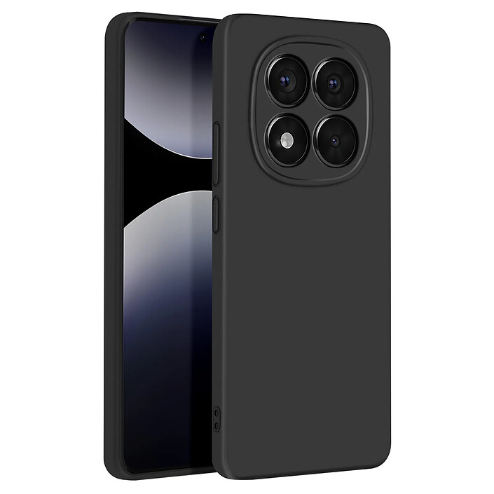 Avizar Coque pour Redmi Note 14 Pro et 14 Pro Plus Semi-rigide Soft-touch Noir