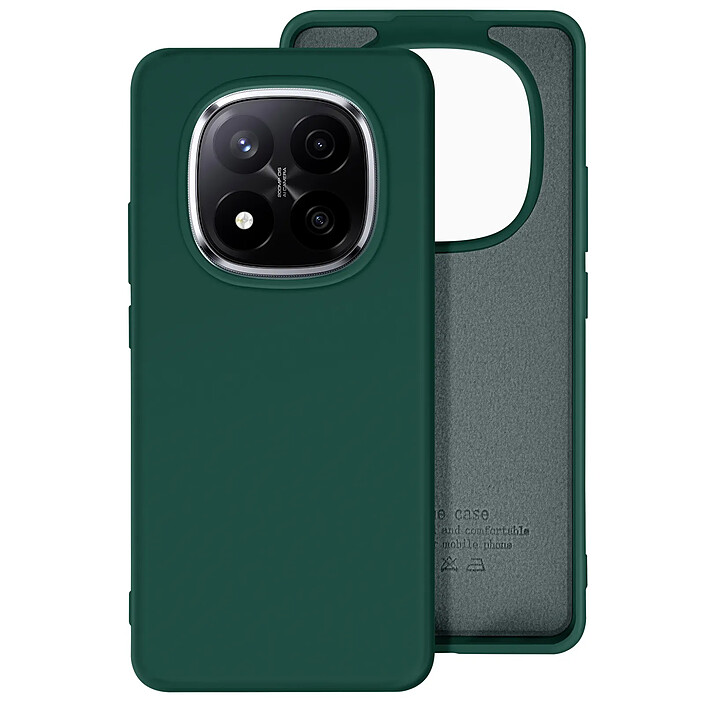 Avizar Coque pour Redmi Note 14 Pro et 14 Pro Plus Semi-rigide Soft-touch Vert sapin