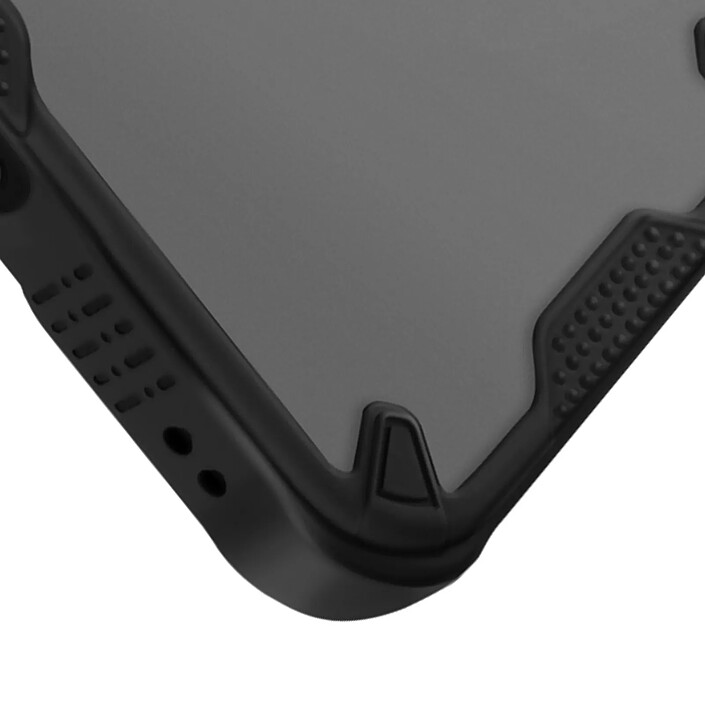 Acheter Avizar Coque Antichoc pour iPhone 16 Pro Coins renforcés Dos Mat Anti-trace Noir