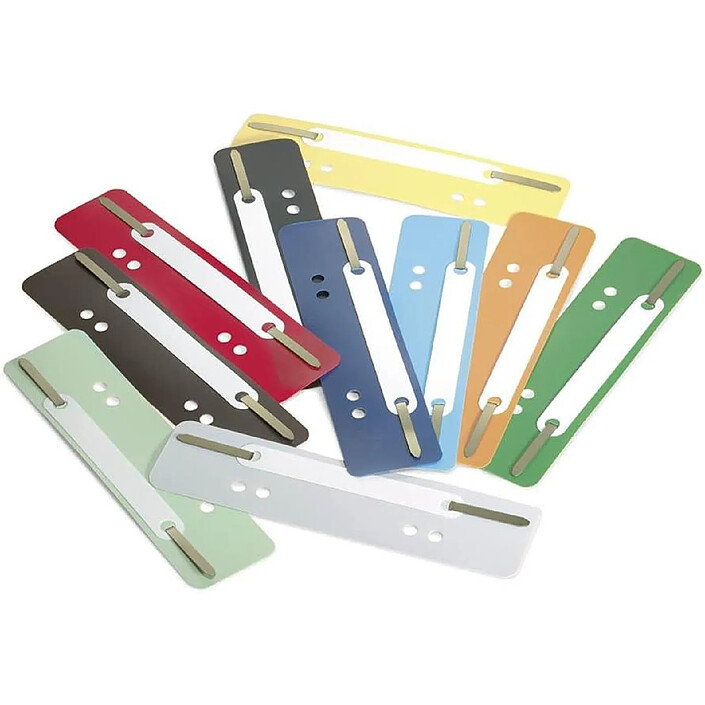 DURABLE Paquet de 25 Attaches Flexi 38 x 150 mm couleurs assorties