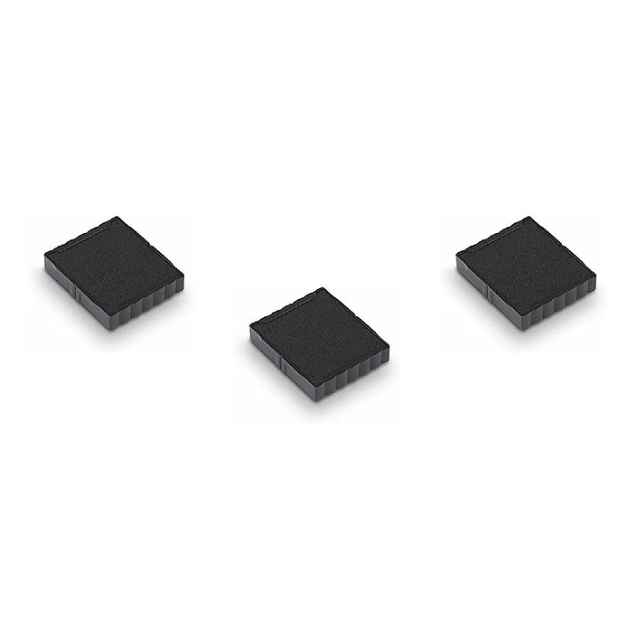 TRODAT Cassette encreur de rechange pour tampon 6/4922A Noir x 3