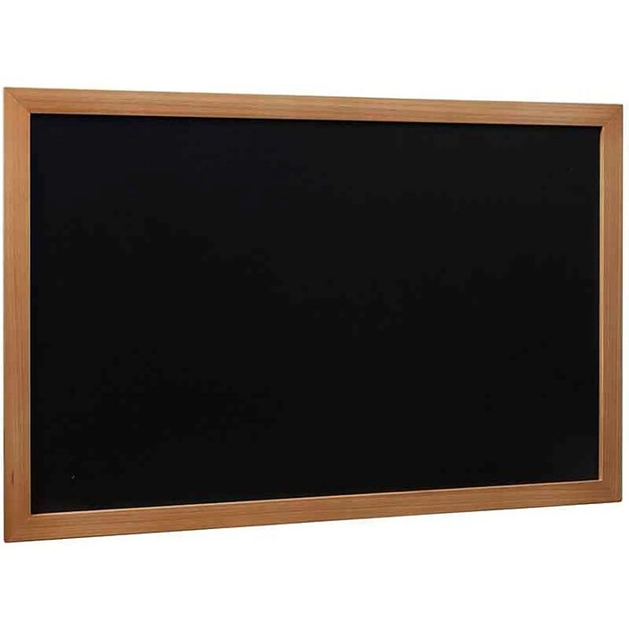 SECURIT Ardoise murale WOODY 40x60cm Cadre en Bois Teck