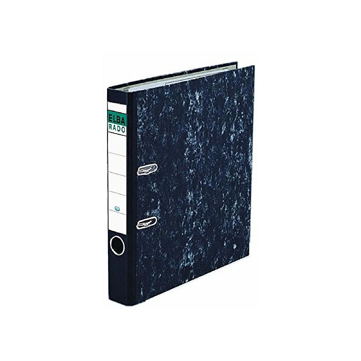 ELBA classeur rado papier marbré, largeur de dos: 80 mm,bleu