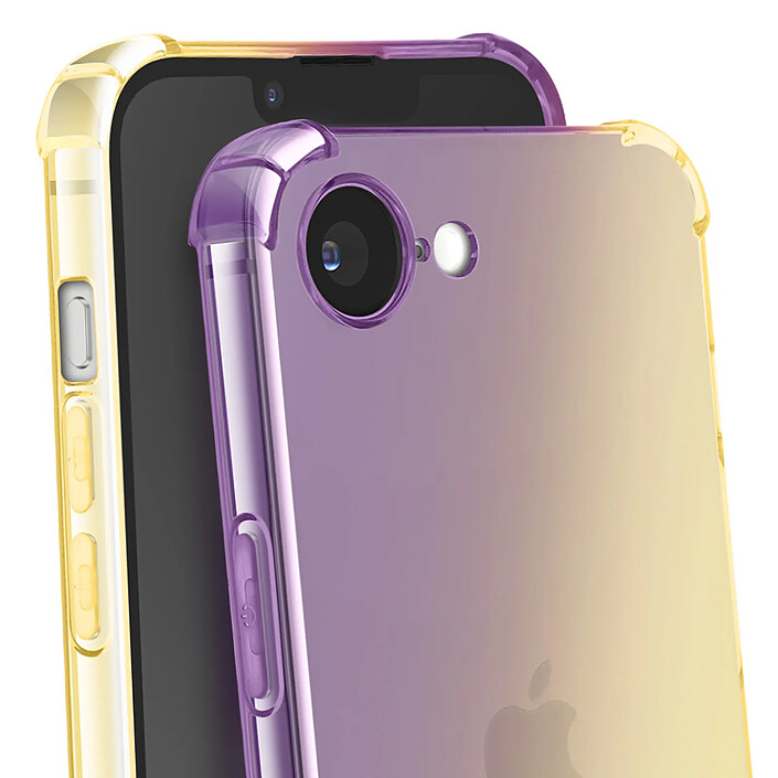Avis Enkay Coque Silicone pour iPhone 16e Dégradé Dorée