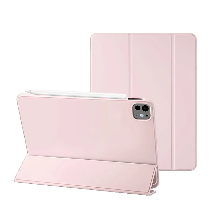 Evetane Étui Smart Cover iPad Air 10.9 pouces (2020/2022) / iPad Pro 11 pouces Rose à Rabat avec Support
