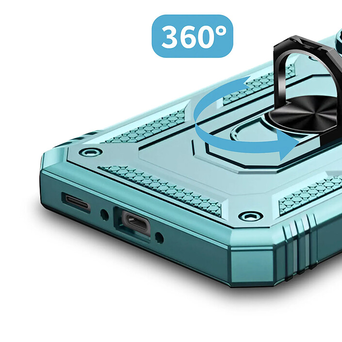 Avizar Coque pour Samsung Galaxy A36 Bague Magnétique Protection Caméra Turquoise pas cher