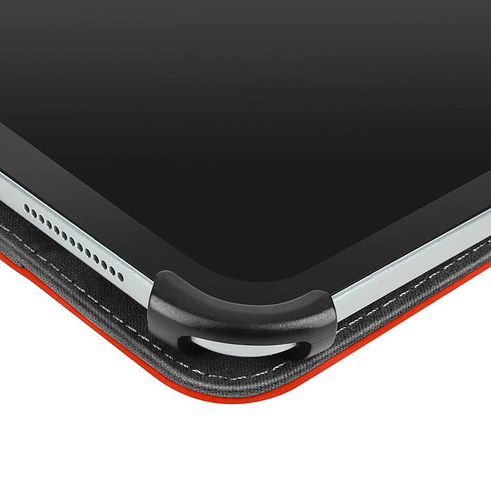 Avizar Étui Rétro pour Tablette 10 pouces Support Réglable et Porte-Carte Rouge pas cher