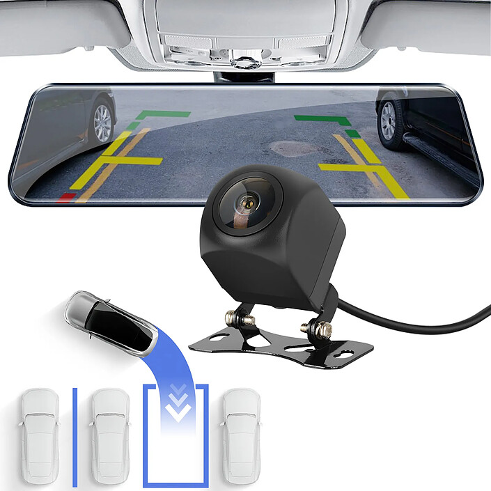 Avis Avizar Écran CarPlay Android Auto 10.26" sans fil Dashcam 4K Caméra de recul Noir