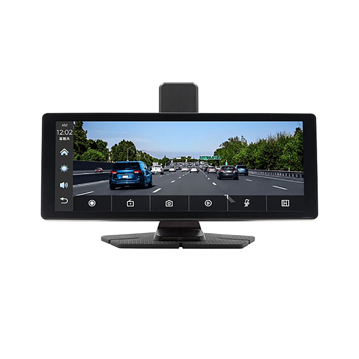 Avizar Écran CarPlay Android Auto 10.26" sans fil Dashcam 4K Caméra de recul Noir