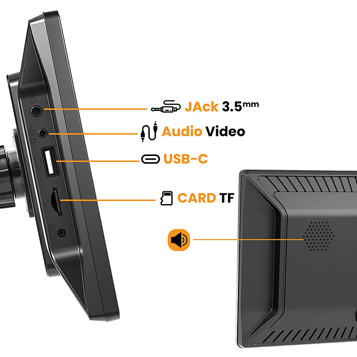 Avizar Écran Tactile 8 pouces pour CarPlay Android Auto pas cher