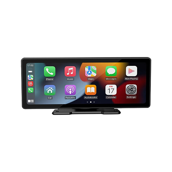 Avizar Écran CarPlay Android Auto 10,26 pouces Pare brise ou Tableau de bord Noir