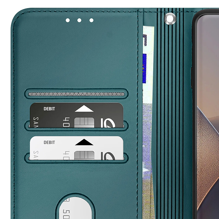 Avis Avizar Housse pour Motorola Edge 60 Fusion et Edge 60 Portefeuille Motif 3D Bleu canard