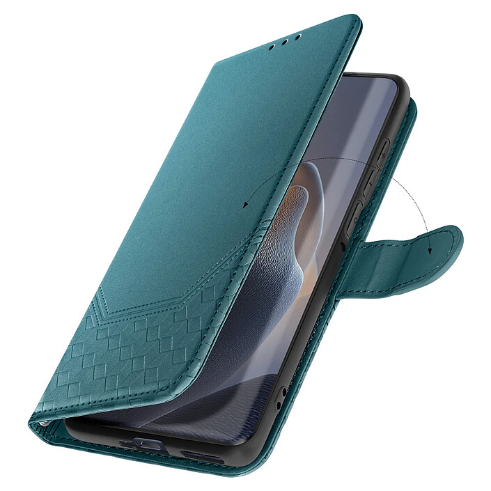 Avizar Housse pour Motorola Edge 60 Fusion et Edge 60 Portefeuille Motif 3D Bleu canard pas cher