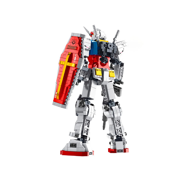 Avis Avizar Jeu de Construction Ancestor Robot XXL avec 1377 Briques Phosphorescent Blanc