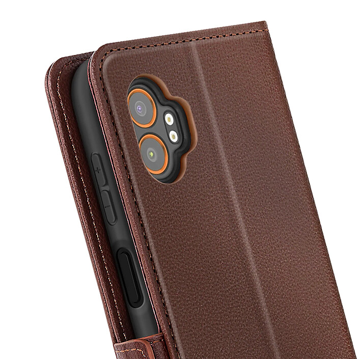 Avis Avizar Étui Clapet pour Galaxy XCover 7 Pro Dragonne Support Portefeuille Gris