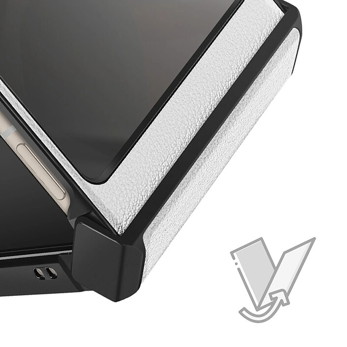 Acheter Avizar Coque Clapet pour Motorola Razr 60 et 50 5G avec Protection Charnière Blanc