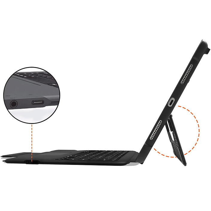 Acheter STM Étui Clavier Azerty pour iPad 11 2025 et 10 2022 Pavé Tactile Noir