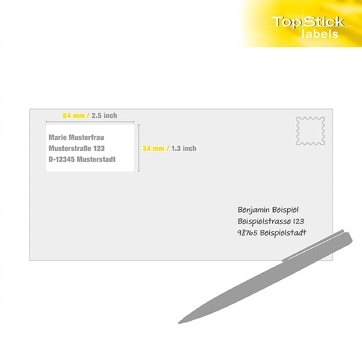 TOP STICK 400 étiquettes universelles, 105 x 148 mm, blanc pas cher