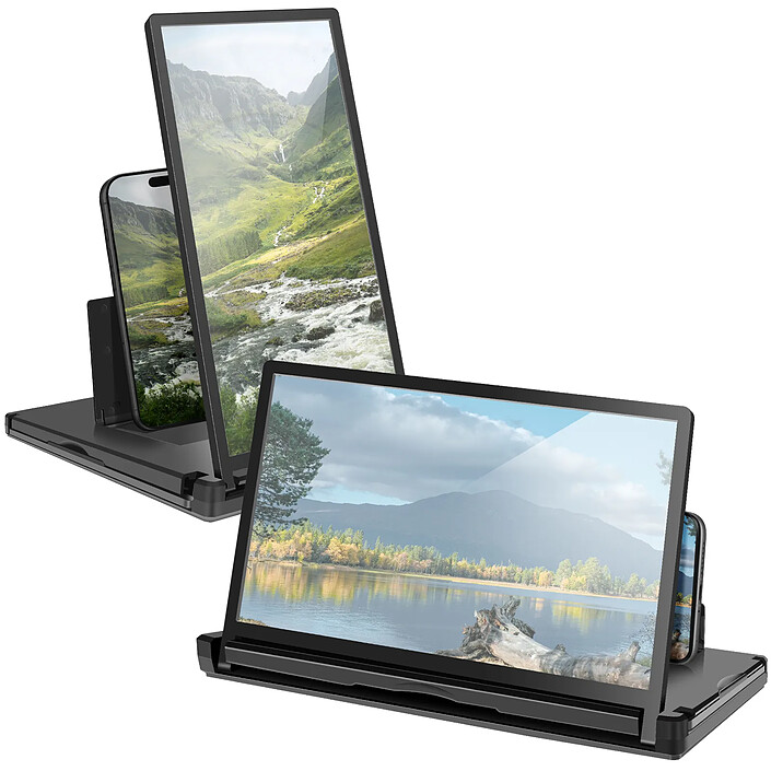 Avizar Amplificateur Écran HD 12'' pour Téléphone Mode Vertical Horizontal