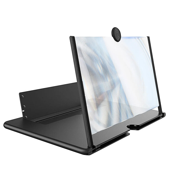 Avizar Amplificateur Écran 3D 12 pouces pour Smartphone Lentille HD Pliable Noir