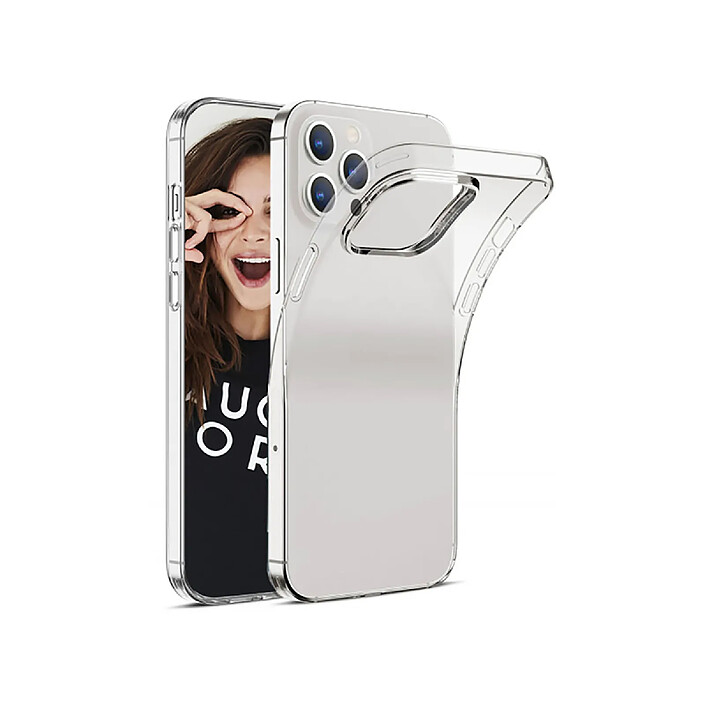 Jaym Coque pour iPhone 16 Pro Max Souple Compatible avec le Chargement Sans Fil Transparent